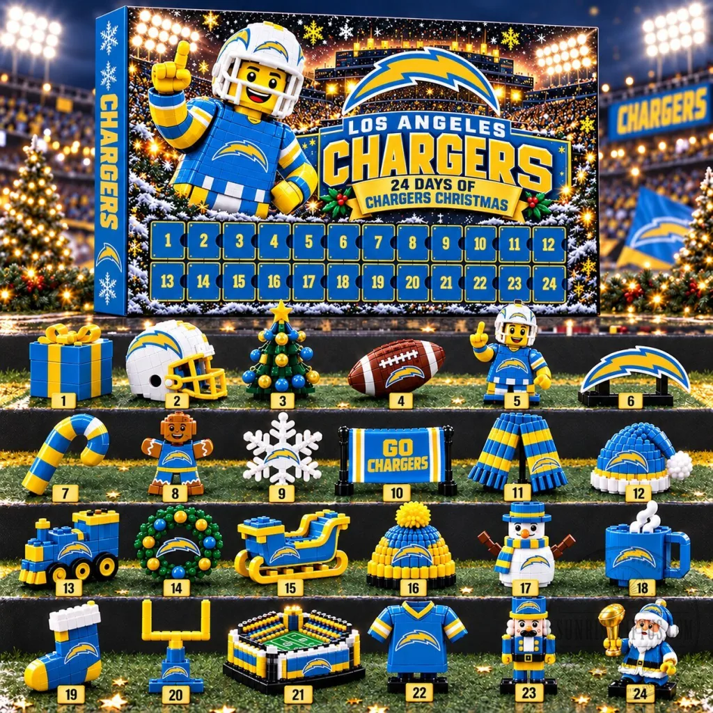 Los Angeles Chargers National Football League Christmas Advent Calendar Los Angeles Chargers National Football League Christmas Advent Calendar